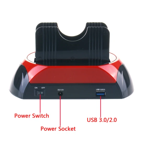 Anera High-Quality All in One HDD Docking Station with USB 3.0 2.0 Port for 2.5/3.5 Inch SATA IDE HDD SSD Enclosure